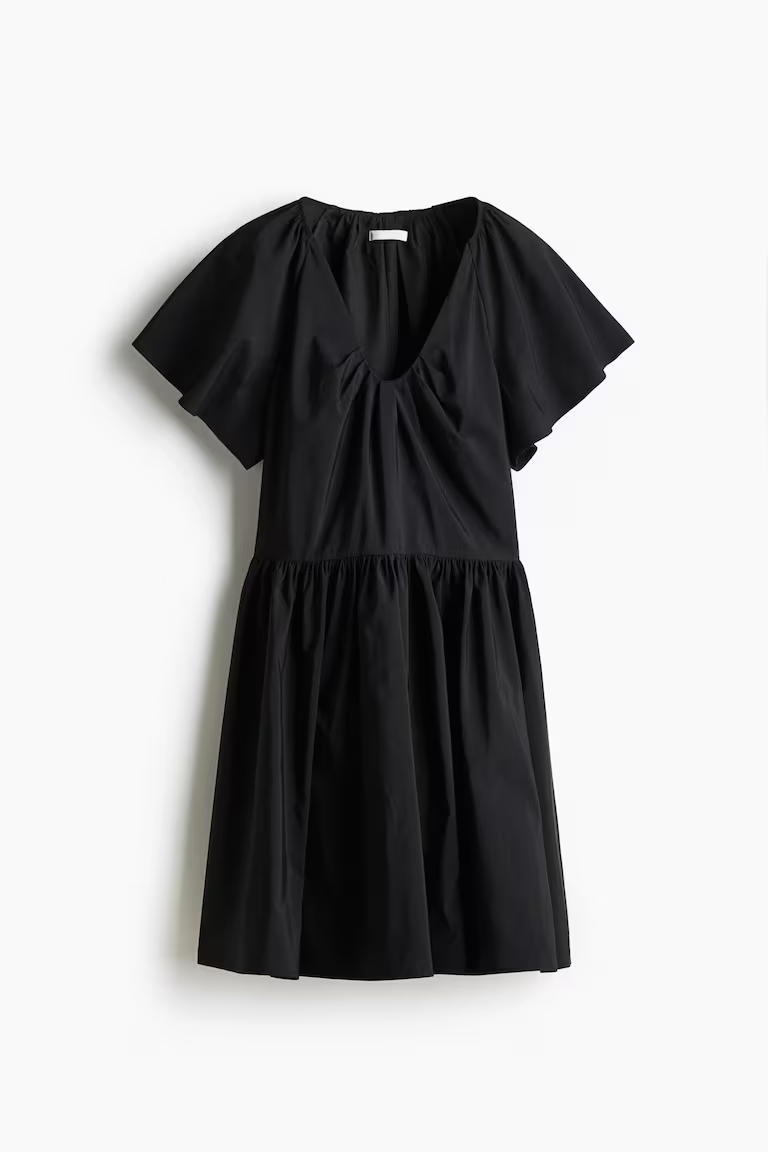 Butterfly-Sleeve Dress